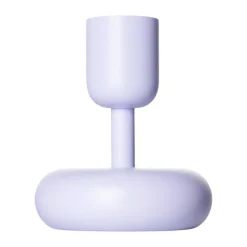 Nappula kynttilänjalka vaalea lila, 107 mm