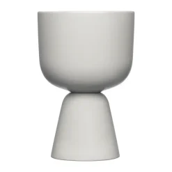 Nappula ruukku Ø12,5 cm k19 cm, Vaaleanharmaa