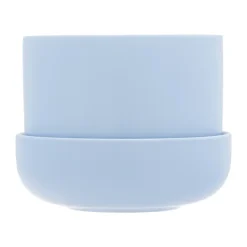 Nappula ruukku aluslautasella Ø17 cm k13 cm, Aqua