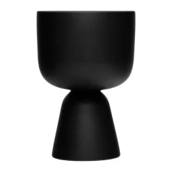 Nappula ruukku, Matta musta, 23x15,5 cm