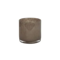 Nilla kynttilälyhty 10 cm, Ruskeanharmaa