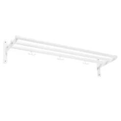 Nostalgi hattuhylly, kenkähylly, valkoinen, valkoinen