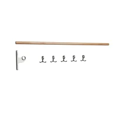 Nostalgi jatkettava naulakko, Tammi, alumiinirunko