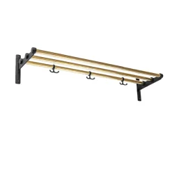 Nostalgi kenkä- tai hattuhylly, Messinki, musta runko