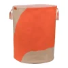 Nova Arte pyykkikori 40x40x50 cm, Latte-orange