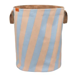 Nova Arte pyykkikori 40x40x50 cm, Light blue-powder rose