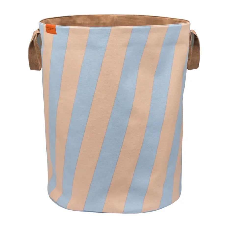 Nova Arte pyykkikori 40x40x50 cm, Light blue-powder rose