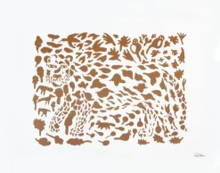 Oiva Toikka Cheetah juliste ruskea, 50x70 cm