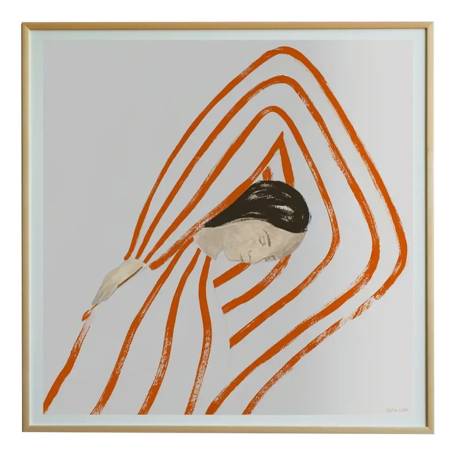 Own strokes -juliste, 70 x 70 cm