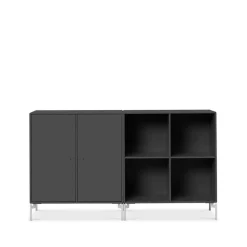 Pair sivupöytä, Anthracite 04, kromijalat