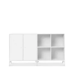 Pair sivupöytä, New white 101, valkoiseksi maalatut jalat