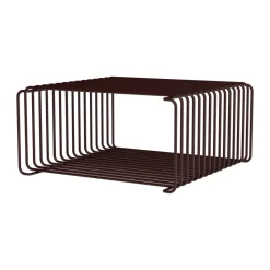 Panton Wire puoli korkea hylly 34,8x17,2x34,8 cm, Musta punainen