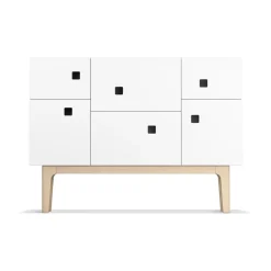 Peep C2 -kaappi, Valkoinen, valkopigmentoitu tammi