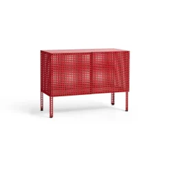 Perforated Cabinet kaappi small, Viininpunainen