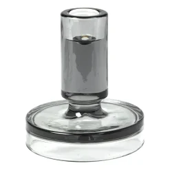 Petra kynttilänjalka smoked pearl dark grey, 11 cm