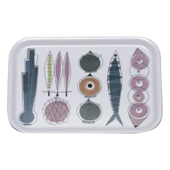 Picknick tarjotin 20x27 cm, Siniroosa-multi