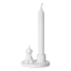 Pikku Myy -kynttilänjalka keramiikkaa, Valkoinen