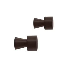 Pin koukku, 2-pakkaus, Ruskea