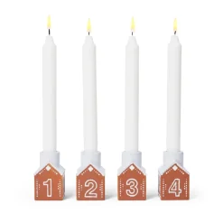 Piparkakku adventtikynttelikkö 4 osaa, Ruskea