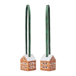 Piparkakku joulukoriste 5 cm 2-pack, Ruskea