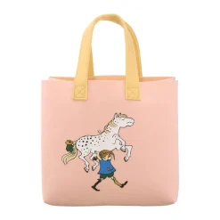 Pippi Tote Bag laukku 25x25 cm, Pippi ja hevonen