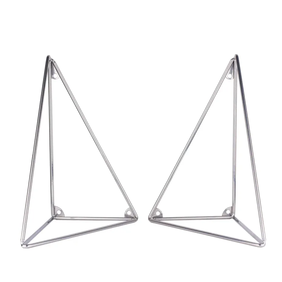 Pythagoras hyllynkannatin, 2 kpl, kromi