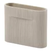 Ridge maljakko 16,5 cm, Beige