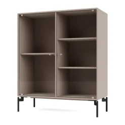 Ripple II vitriinikaappi 69,6x82,2x30 cm, Mushroom-jalat black