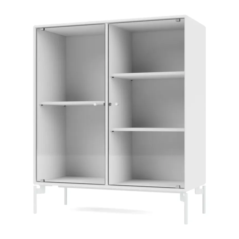 Ripple II vitriinikaappi 69,6x82,2x30 cm, Snow-jalat snow