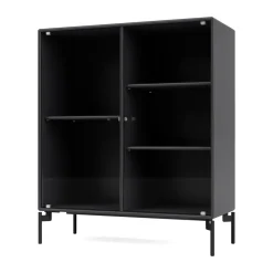 Ripple II vitriinikaappi 69,6x82,2x30 cm, Anthracite-jalat black