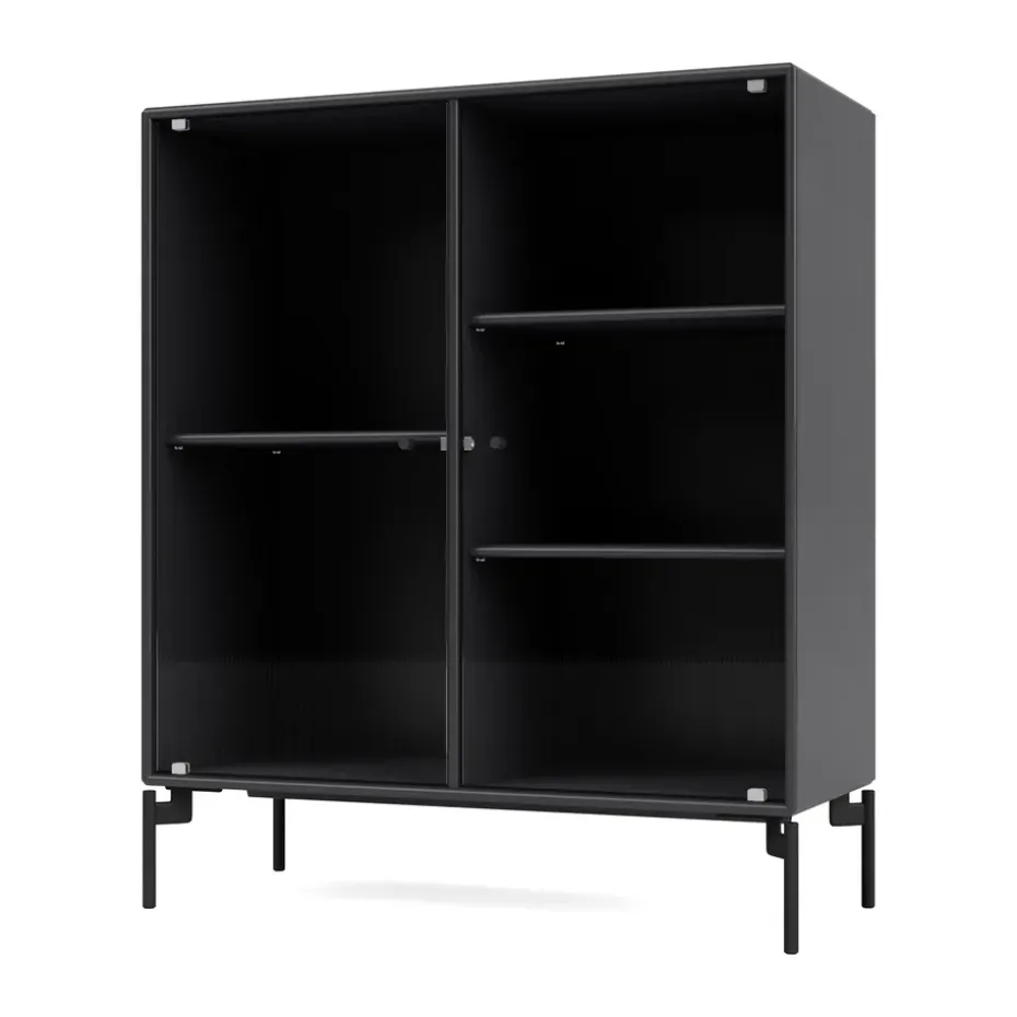 Ripple II vitriinikaappi 69,6x82,2x30 cm, Anthracite-jalat black