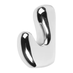 Roberta koukku 10x6 cm, Silver finish