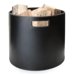 Ørskov puukori pyöreä, musta valkoisin tikkauksin