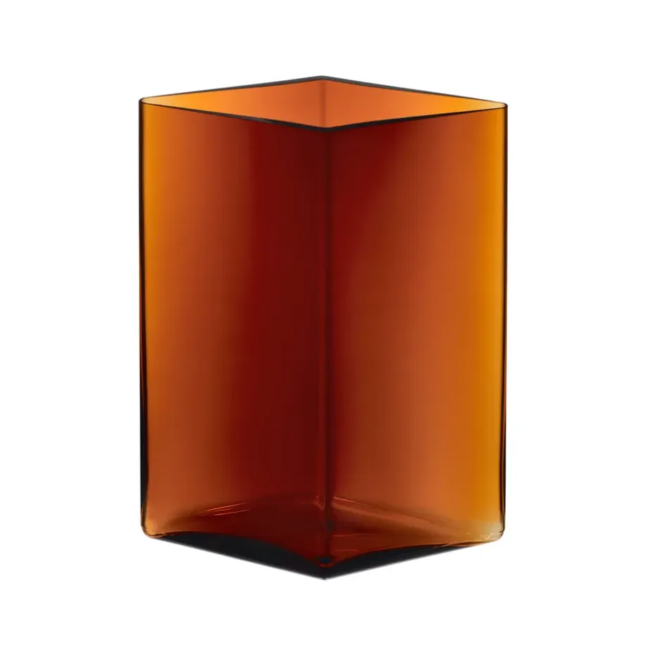 Ruutu maljakko 20,5 x 27 cm, kupari