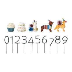 Salve syntymäpäiväkoristeet 15 osaa, Monivärinen