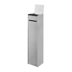 Sama wc-paperiteline, Brushed stainless steel