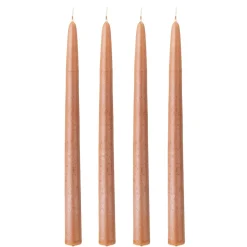 Shimmer kynttilät 4-pack, Ruskea