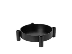 Silkki kynttilänjalka Ø32 cm, Alumiini musta