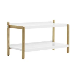 Sko-kenkähylly, valkoinen