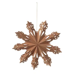 Snowflake joulukoriste Indian tan, Ø30 cm