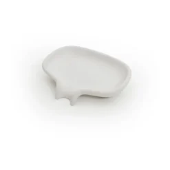 Soap Saver Flow saippuakuppi valuma-aukolla betoni, Valkoinen