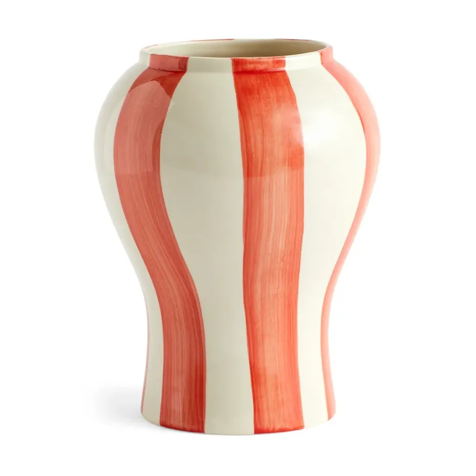 Sobremesa stripe maljakko S 22 cm, Red