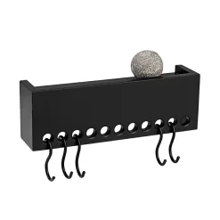 So-Hooked seinähylly mini, musta