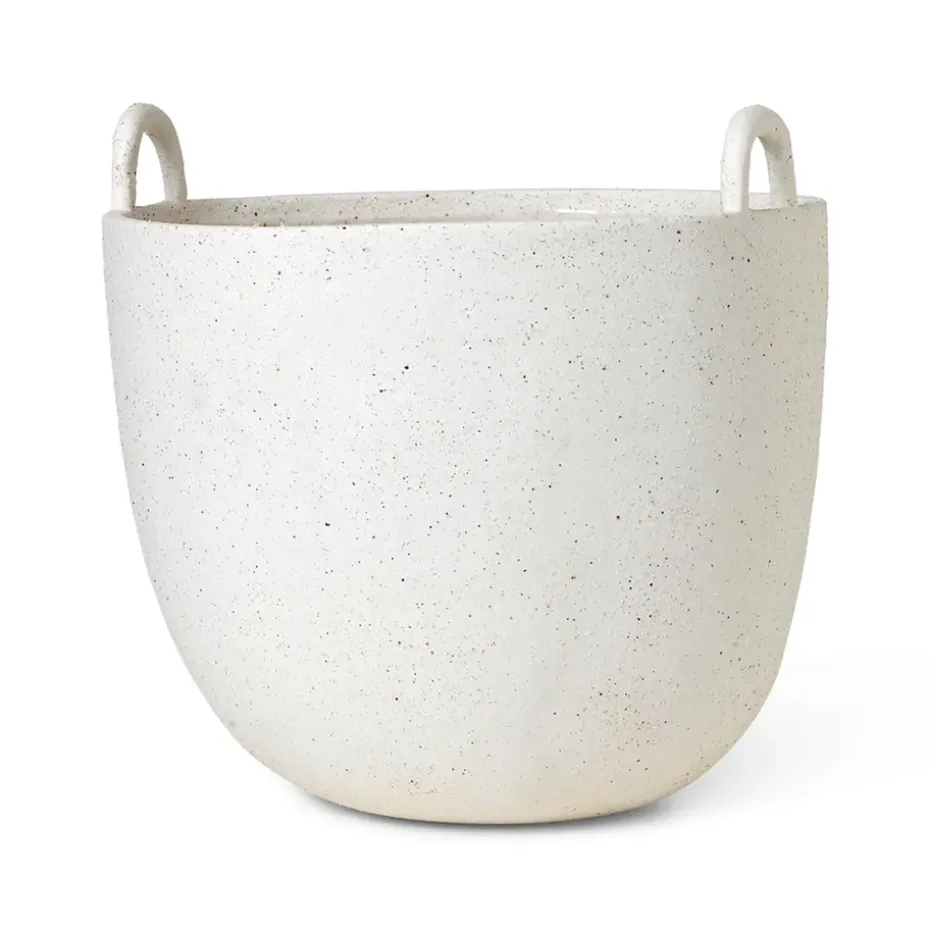 Speckle ruukku Ø30 cm, Off white