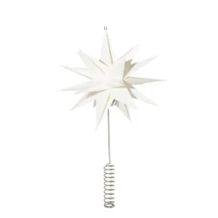 Sputnik huipputähti Ø25 cm, Valkea