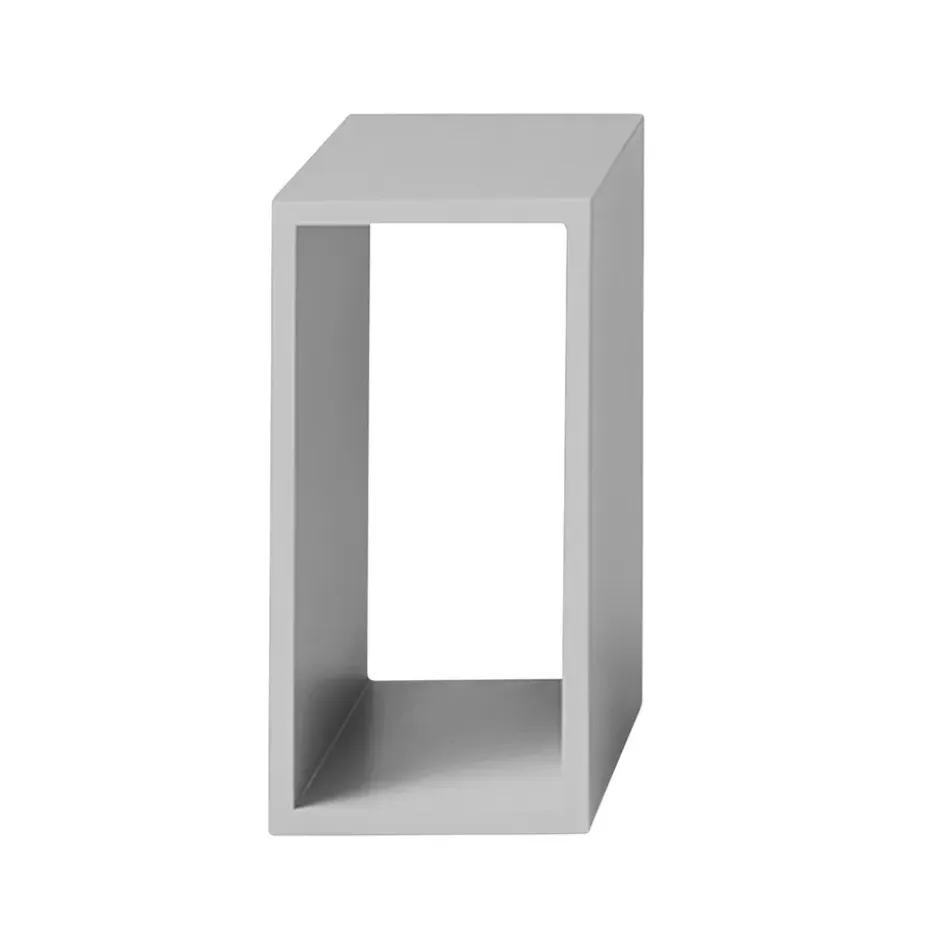 Stacked 2.0 hyllyjärjestelmä avoin, small, vaaleanharmaa