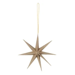 Star paperitähti Ø15 cm, Natural brown