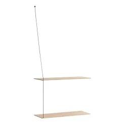 Stedge hylly 60 cm, Valkopigmentoitu tammi