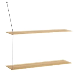 Stedge hylly 80 cm, Valkopigmentoitu tammi