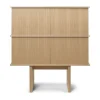 Stilt sideboard double 109x100 cm, Natural oak